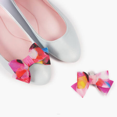 Ozdoby do butów Kokardki 3D M /  Watercolor