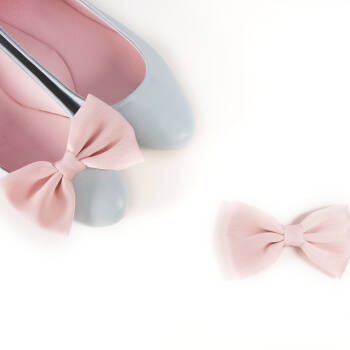 Dodatki do butów kokardki Powder Pink Bow