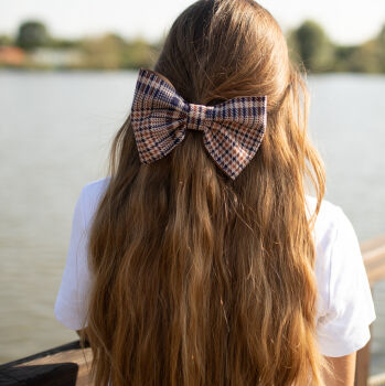 Ozdoba do włosów / Kokarda w kratkę