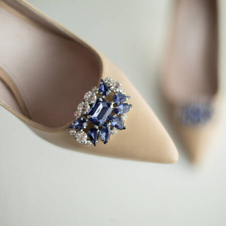 Biżuteryjne ozdoby do obuwia / Navy crystals