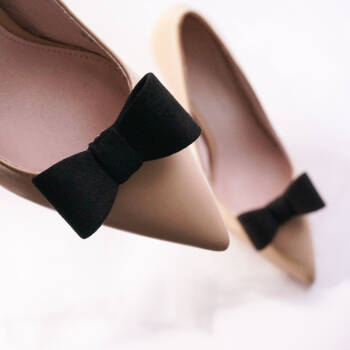 Klipsy do butów Kokardy 3d S / Black Suede