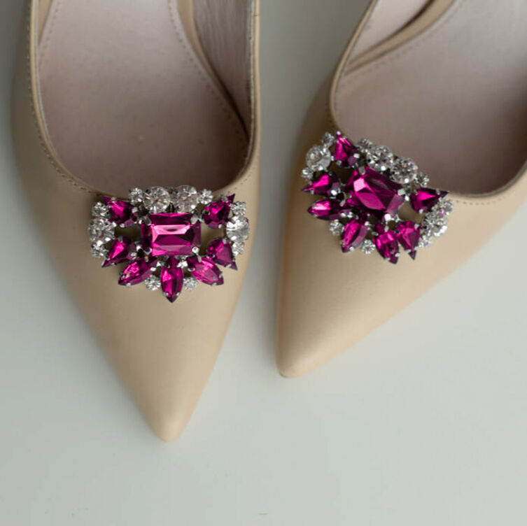 Ozdoby do obuwia / Pink Crystals