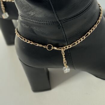 Łańcuszki do butów z kryształkiem