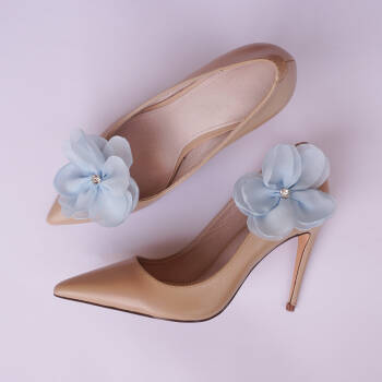 Klipsy do obuwia kwiaty / Blue Flowers