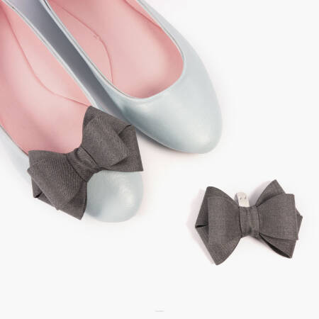 Kokardki do butów 3D Elegant Grey